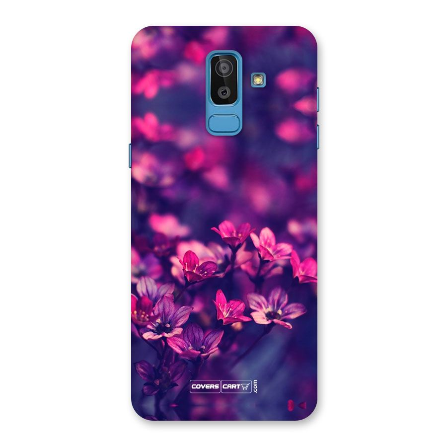 Violet Floral Back Case for Galaxy J8