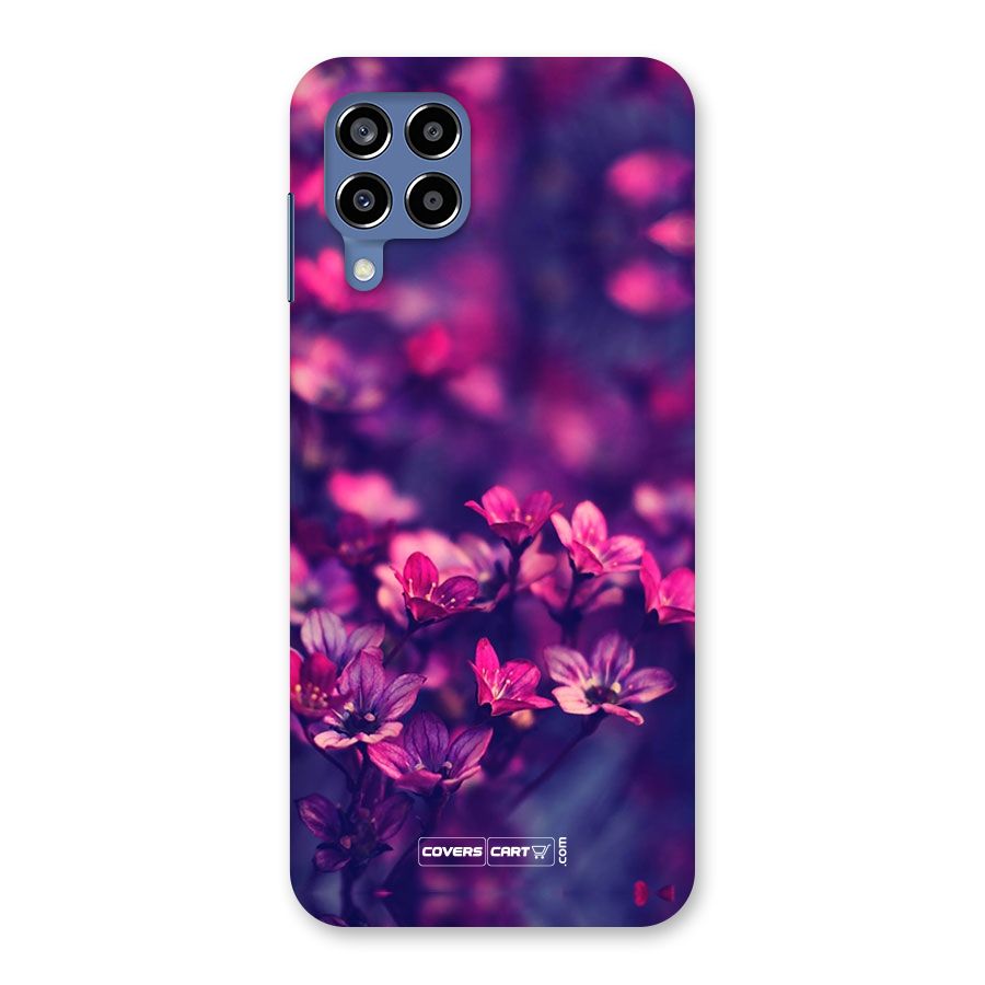 Violet Floral Back Case for Galaxy M53 5G