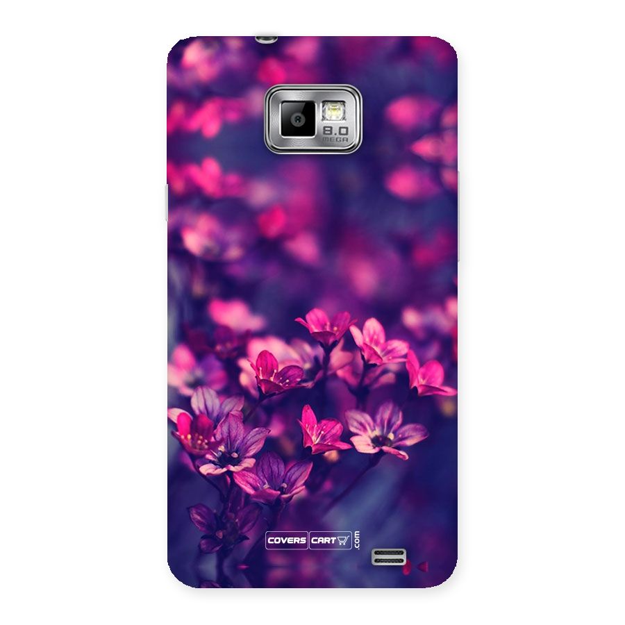 Violet Floral Back Case for Galaxy S2