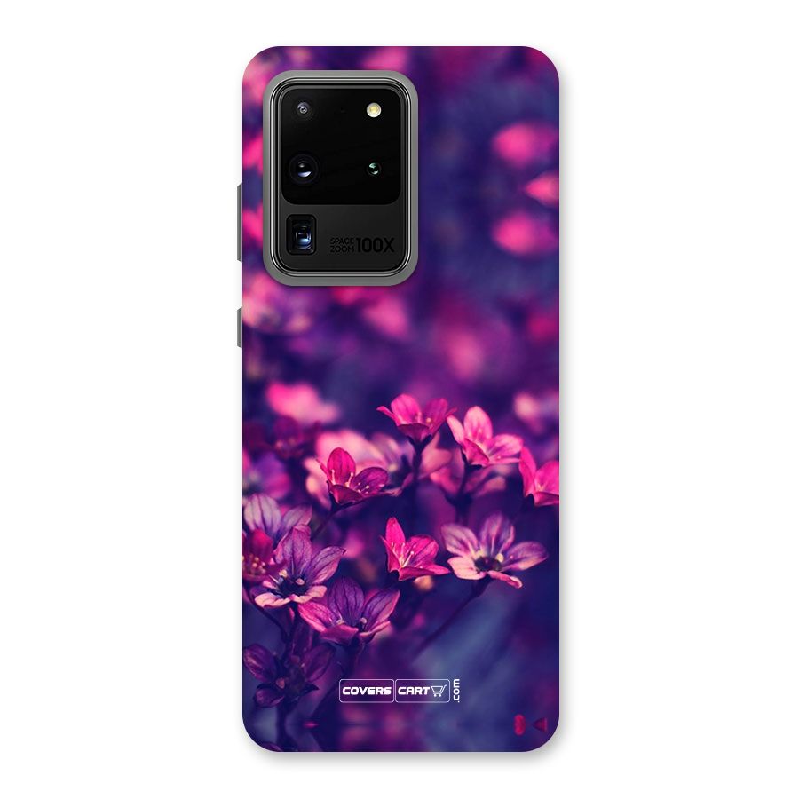 Violet Floral Back Case for Galaxy S20 Ultra