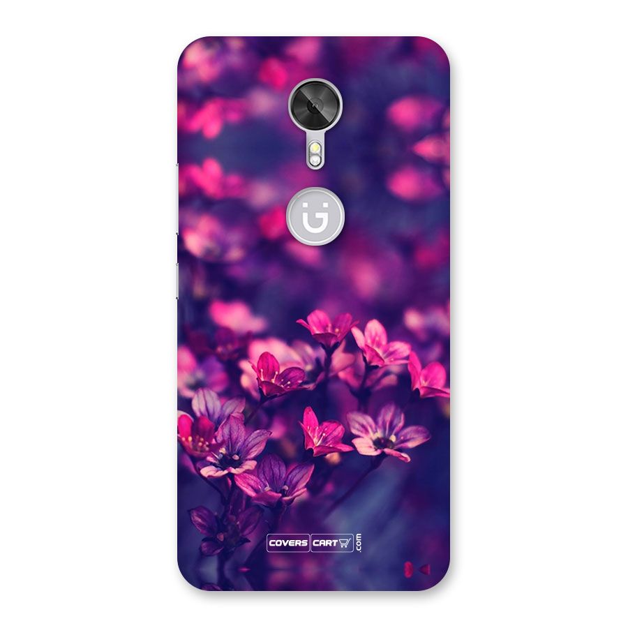 Violet Floral Back Case for Gionee A1