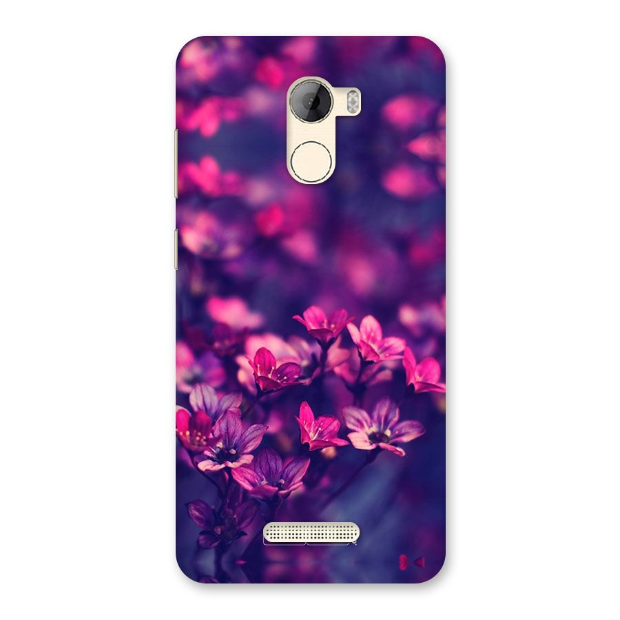 Violet Floral Back Case for Gionee A1 LIte