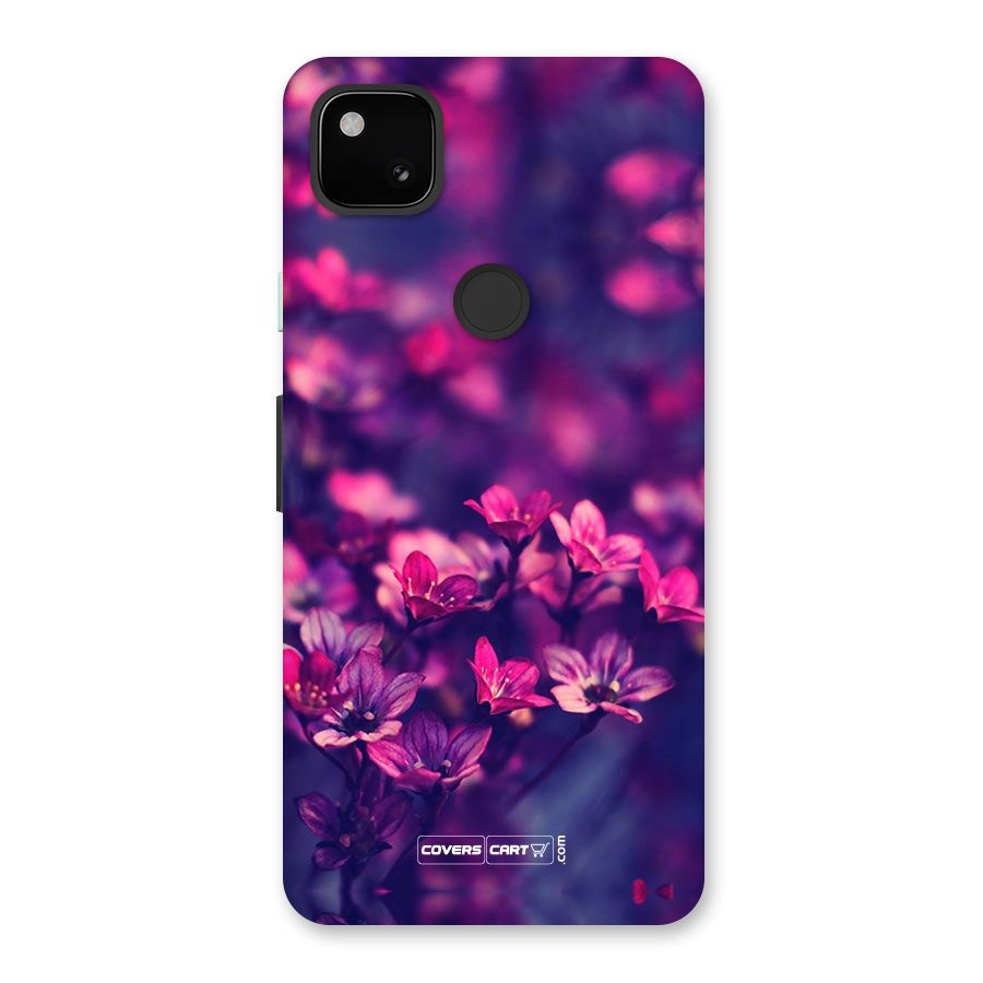 Violet Floral Back Case for Google Pixel 4a