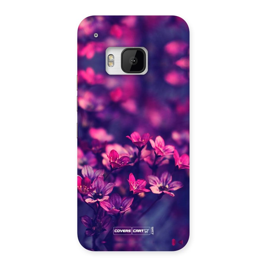 Violet Floral Back Case for HTC One M9