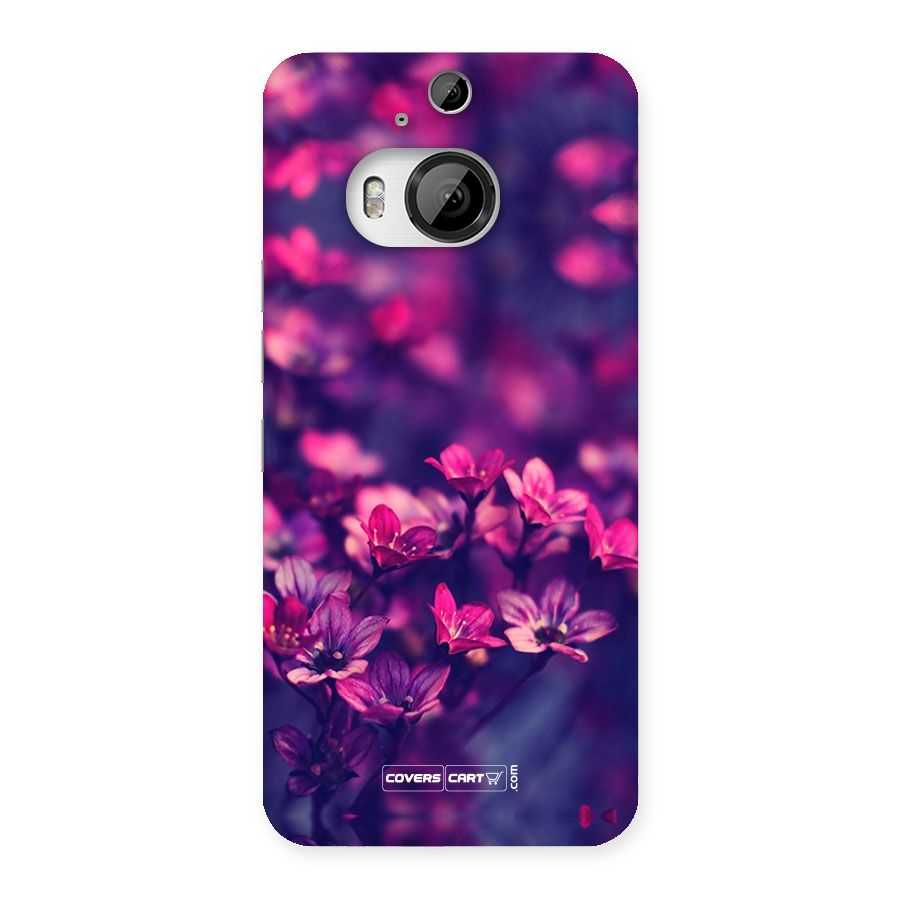 Violet Floral Back Case for HTC One M9 Plus