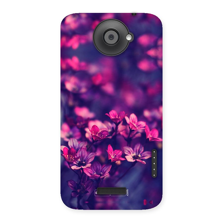 Violet Floral Back Case for HTC One X