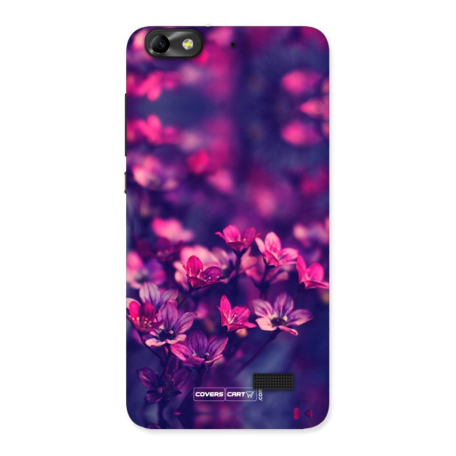 Violet Floral Back Case for Honor 4C