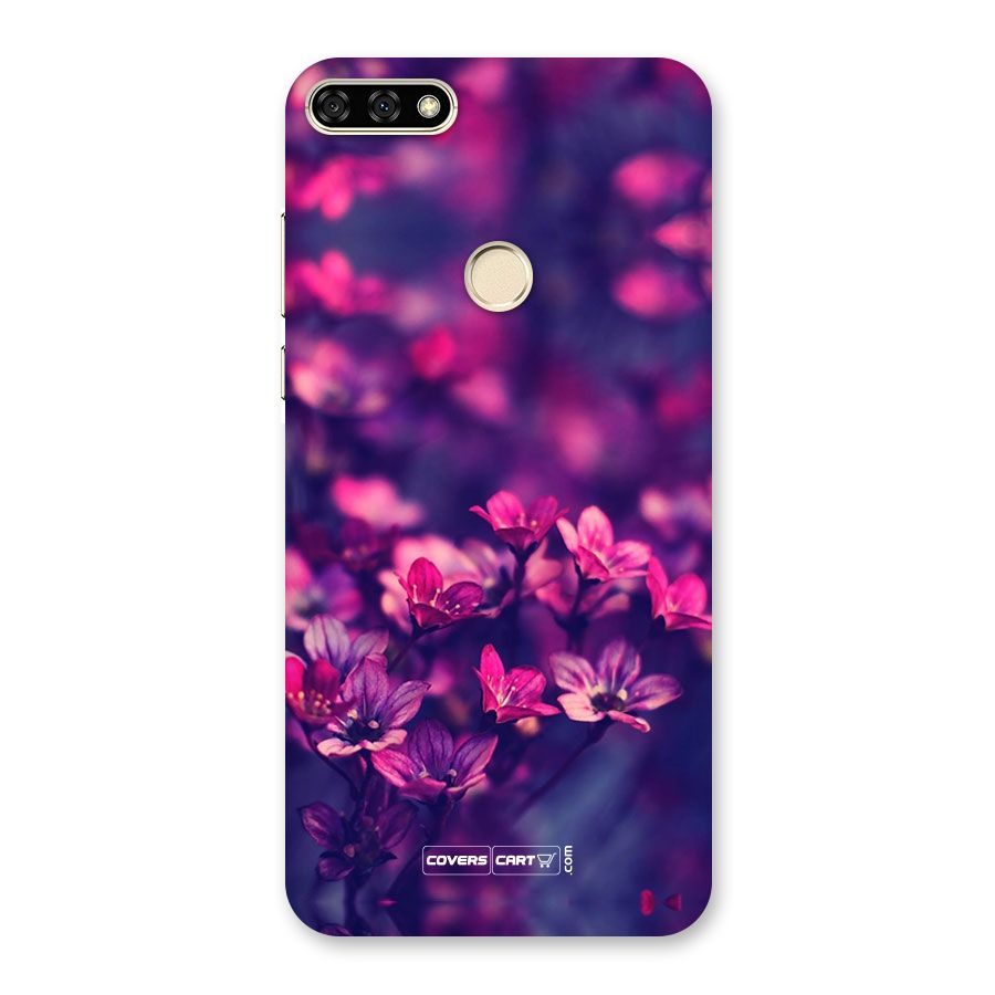 Violet Floral Back Case for Honor 7A