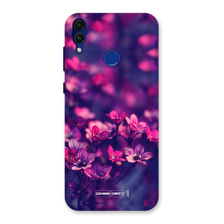 Violet Floral Back Case for Honor 8C