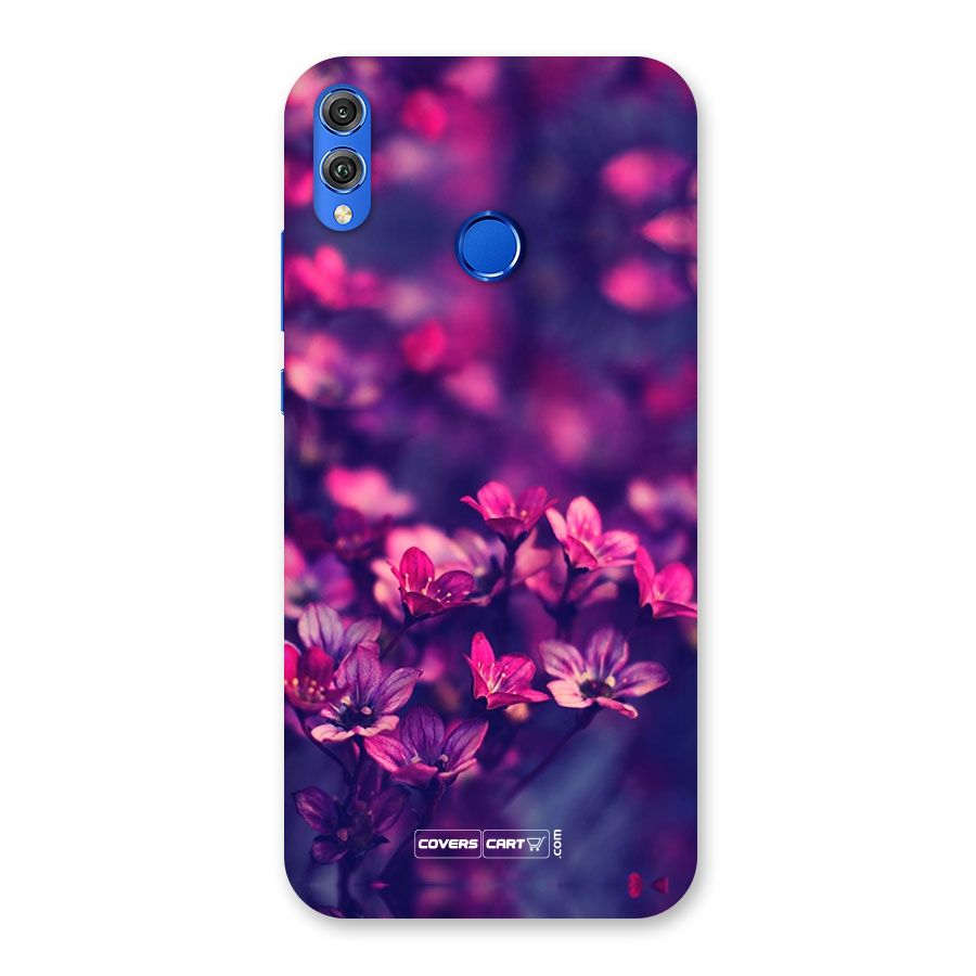 Violet Floral Back Case for Honor 8X