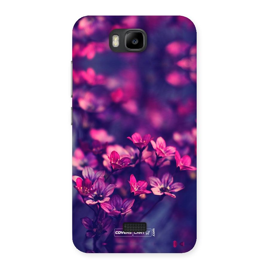 Violet Floral Back Case for Honor Bee