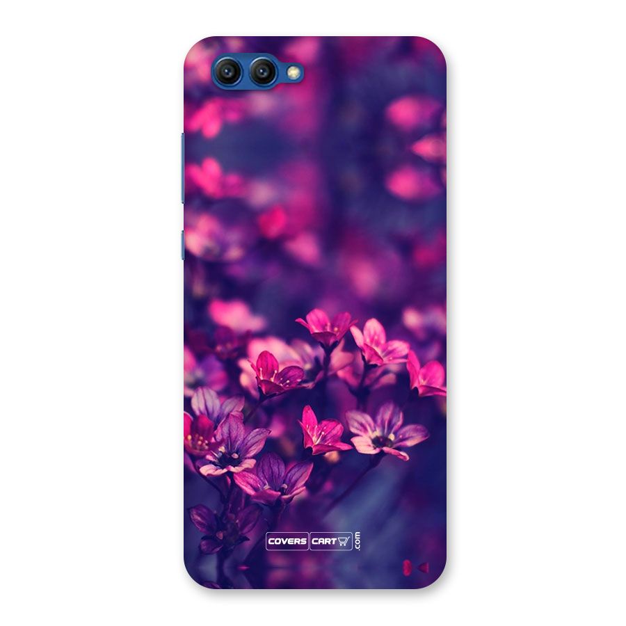 Violet Floral Back Case for Honor View 10