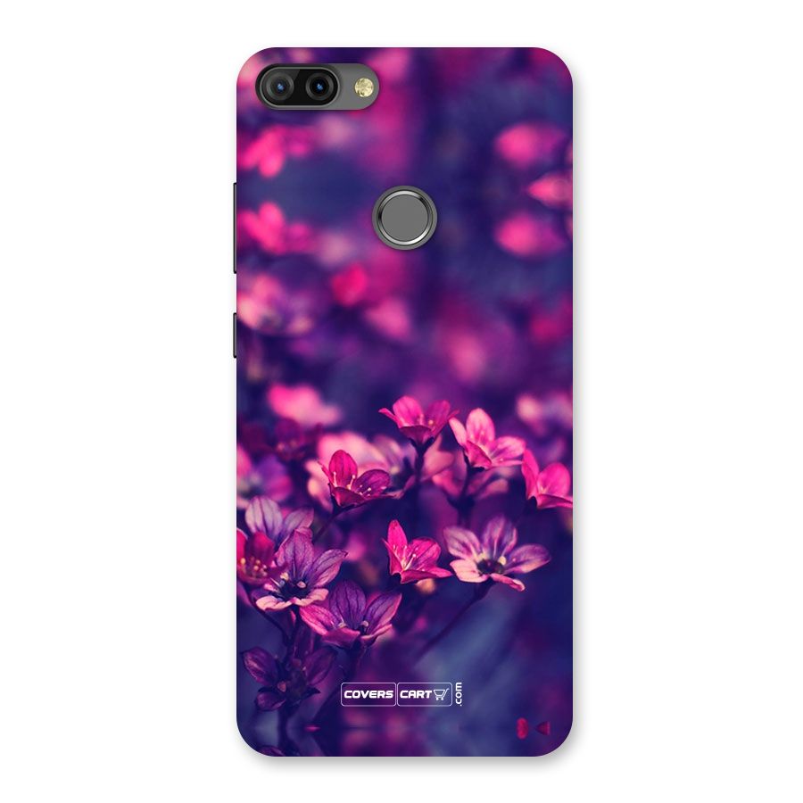 Violet Floral Back Case for Infinix Hot 6 Pro
