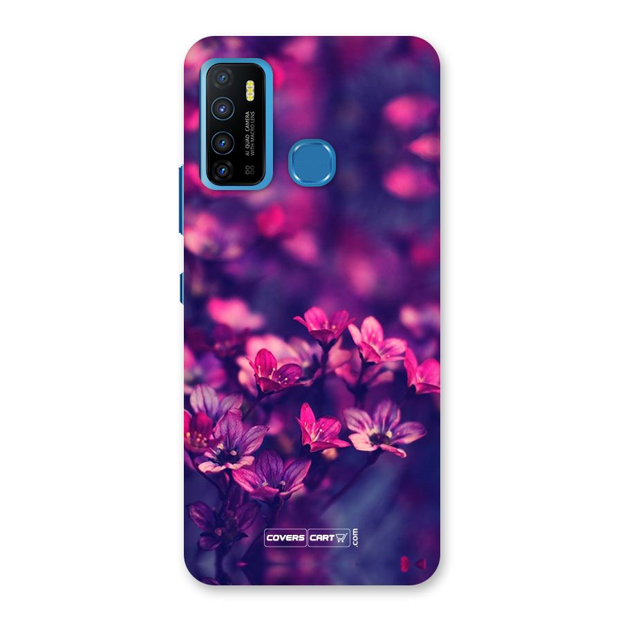 Violet Floral Back Case for Infinix Hot 9