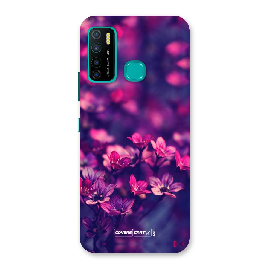 Violet Floral Back Case for Infinix Hot 9 Pro