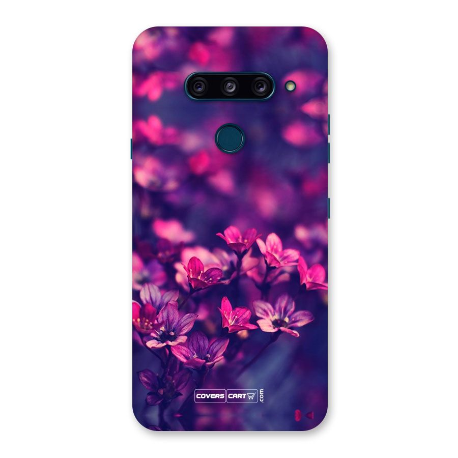Violet Floral Back Case for LG  V40 ThinQ
