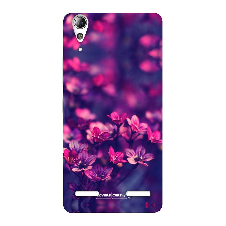 Violet Floral Back Case for Lenovo A6000 Plus