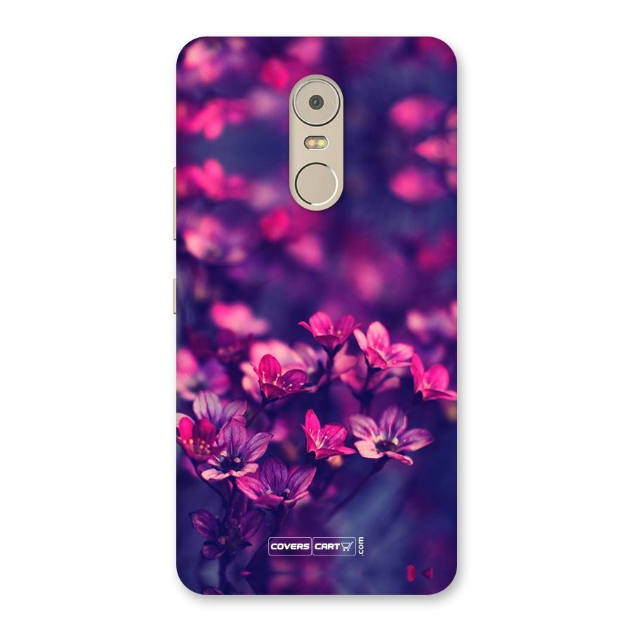 Violet Floral Back Case for Lenovo K6 Note