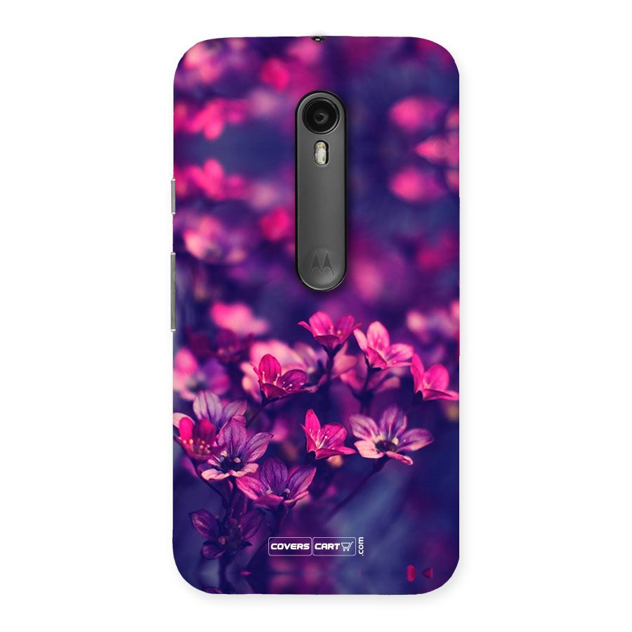 Violet Floral Back Case for Moto G3