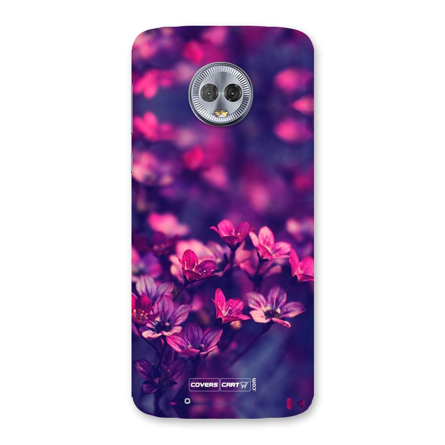 Violet Floral Back Case for Moto G6