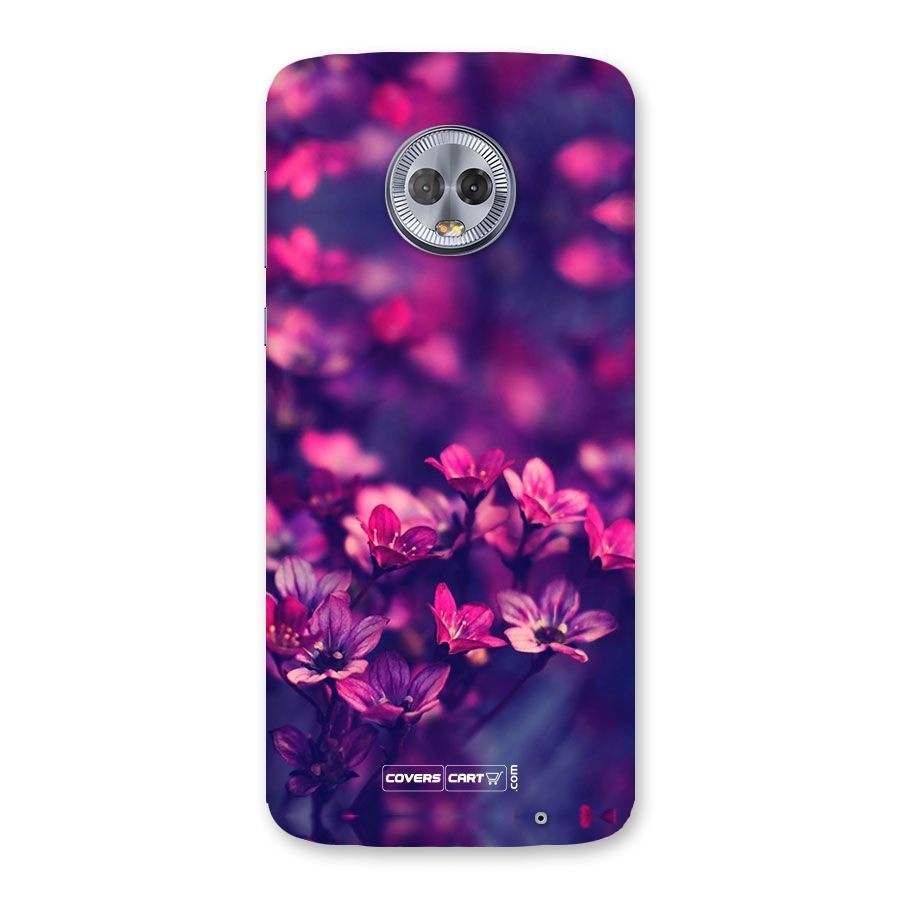 Violet Floral Back Case for Moto G6 Plus