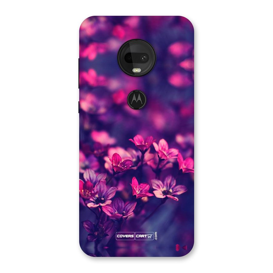 Violet Floral Back Case for Moto G7