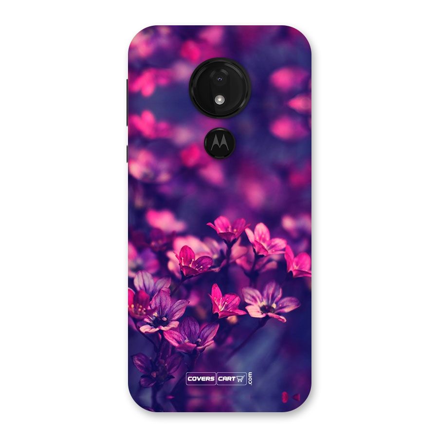 Violet Floral Back Case for Moto G7 Power