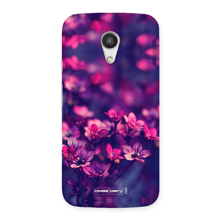 Violet Floral Back Case for Moto G 2nd Gen