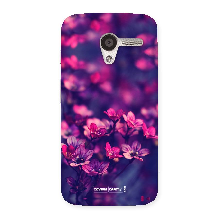 Violet Floral Back Case for Moto X