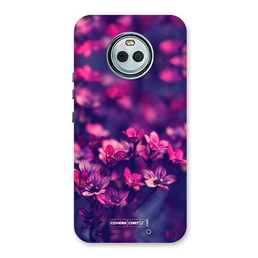 Violet Floral Back Case for Moto X4