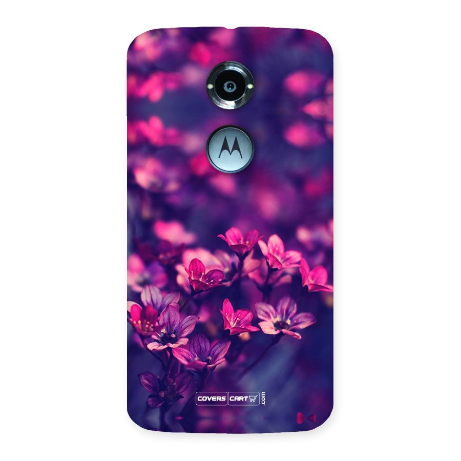 Violet Floral Back Case for Moto X 2nd Gen