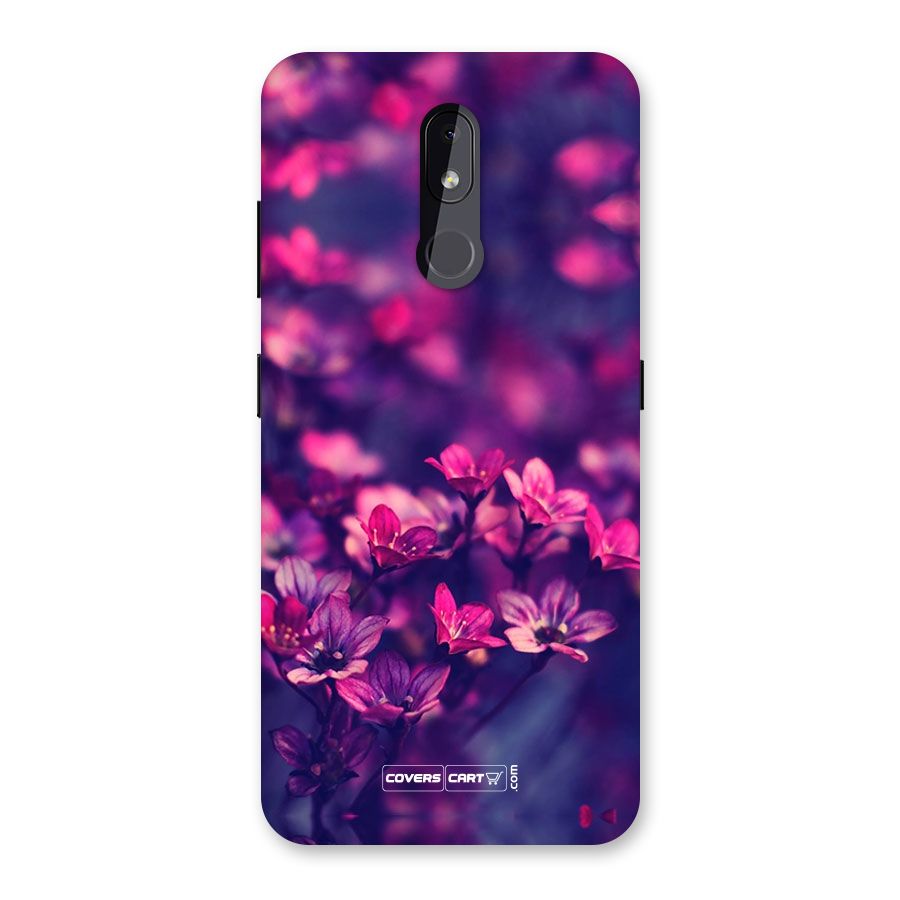 Violet Floral Back Case for Nokia 3.2
