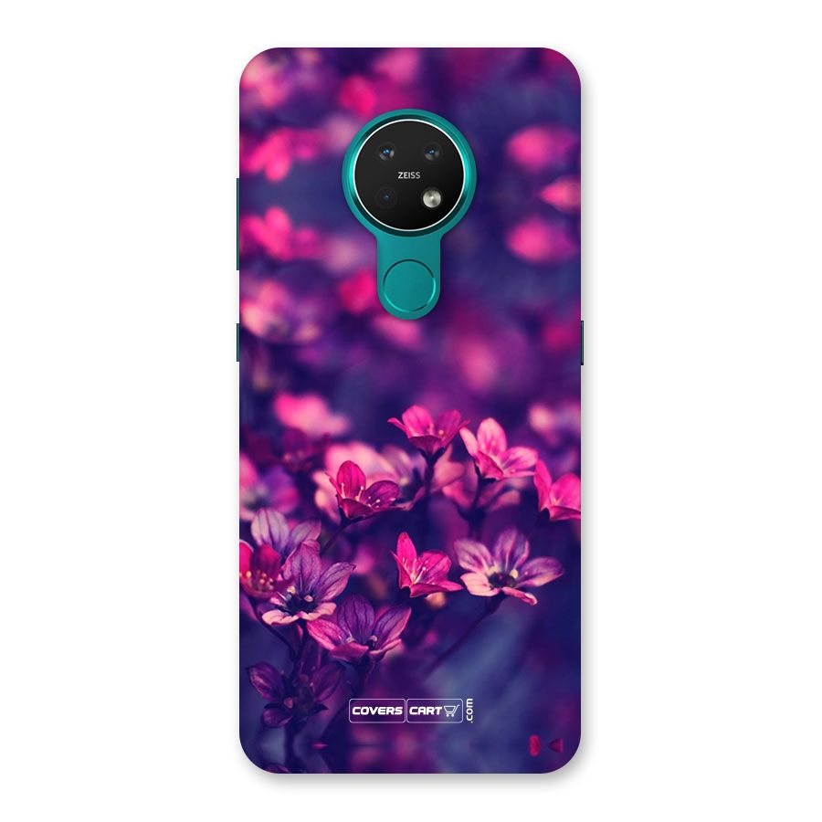 Violet Floral Back Case for Nokia 7.2