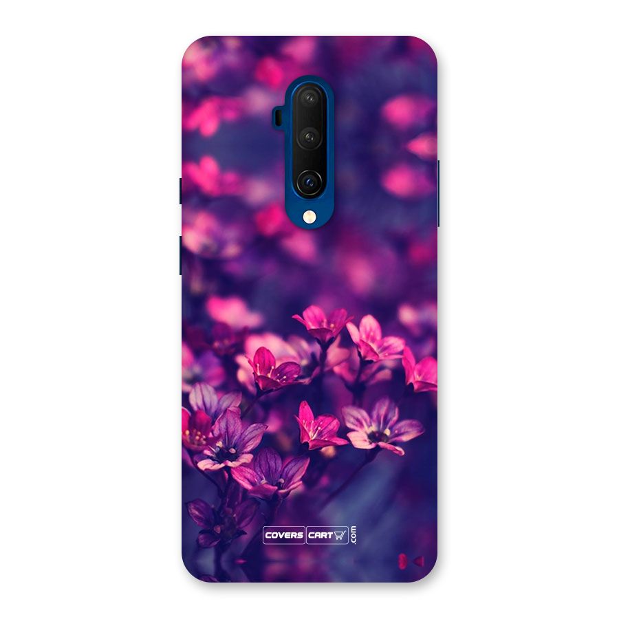 Violet Floral Back Case for OnePlus 7T Pro