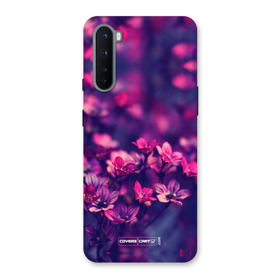 Violet Floral Back Case for OnePlus Nord