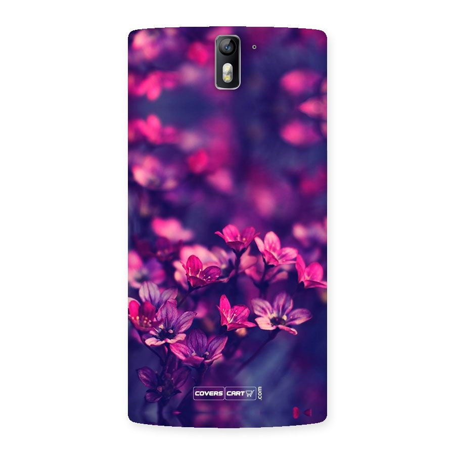 Violet Floral Back Case for One Plus One
