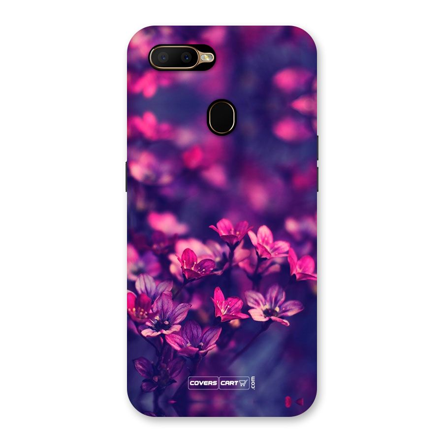 Violet Floral Back Case for Oppo A5s