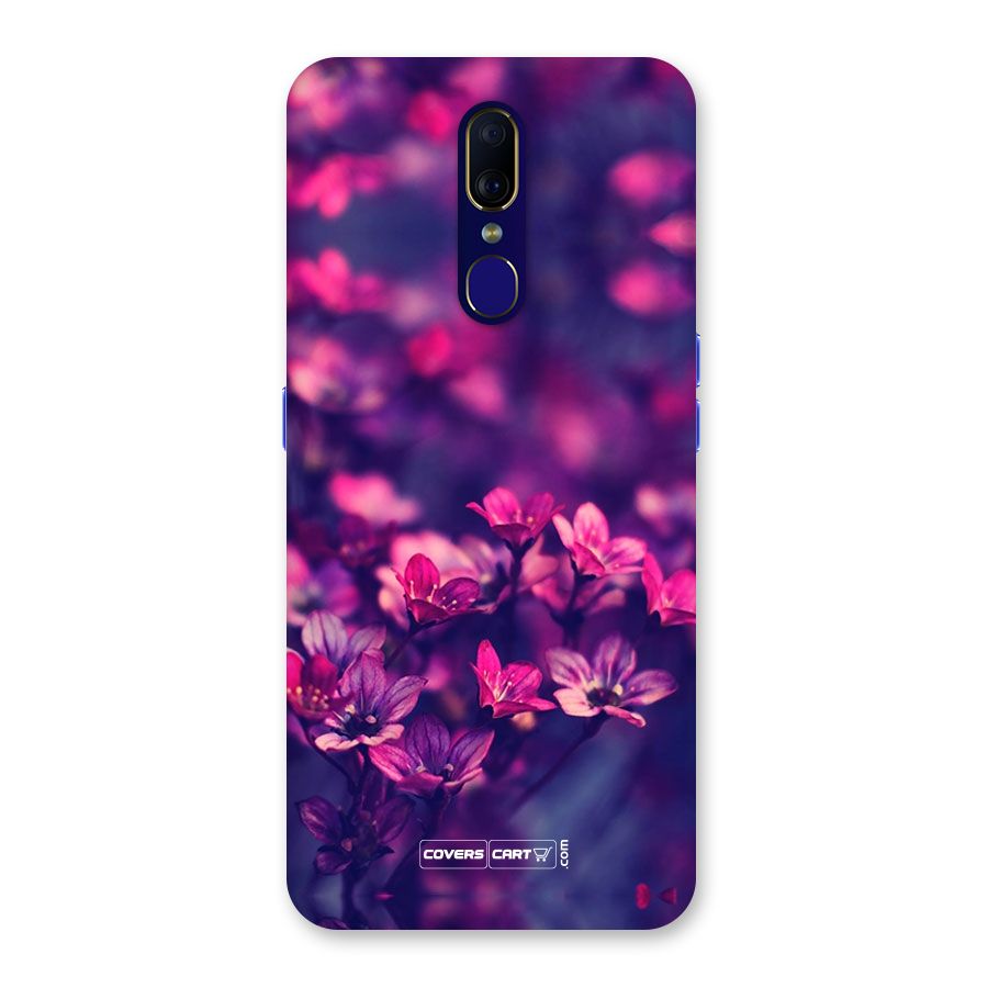 Violet Floral Back Case for Oppo A9