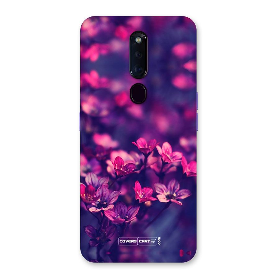 Violet Floral Back Case for Oppo F11 Pro