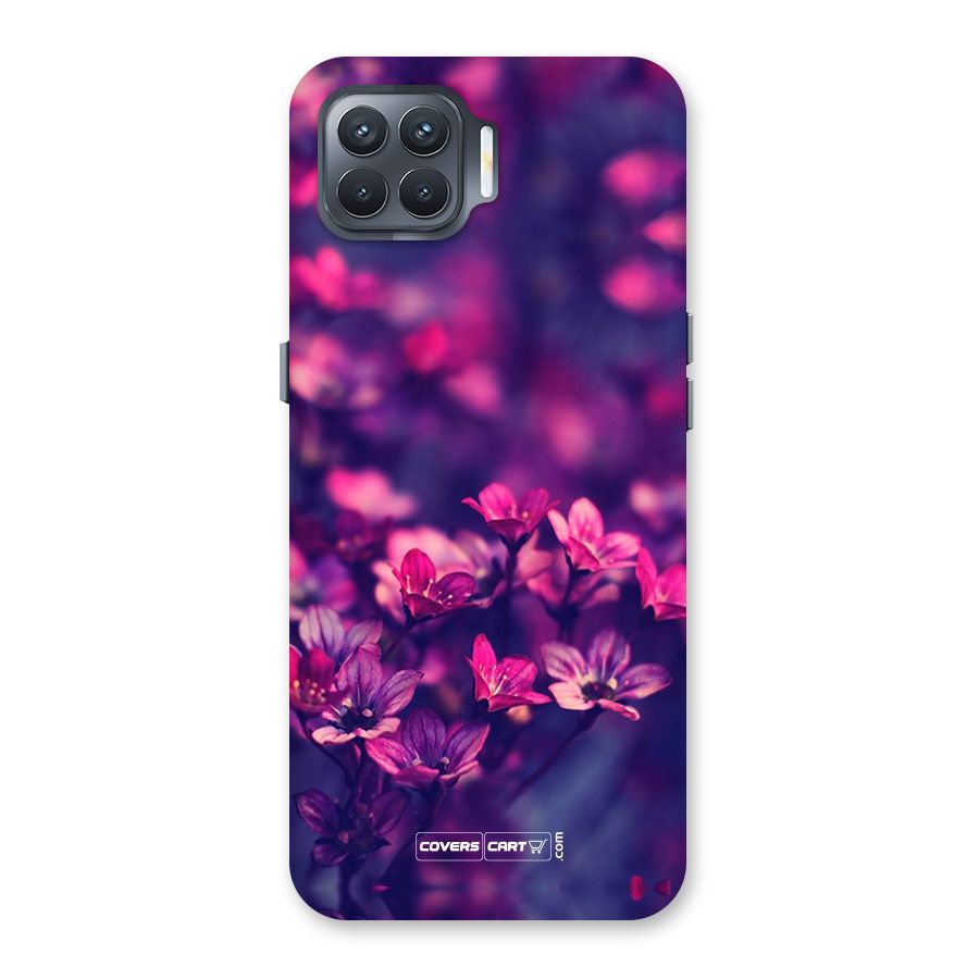 Violet Floral Back Case for Oppo F17 Pro