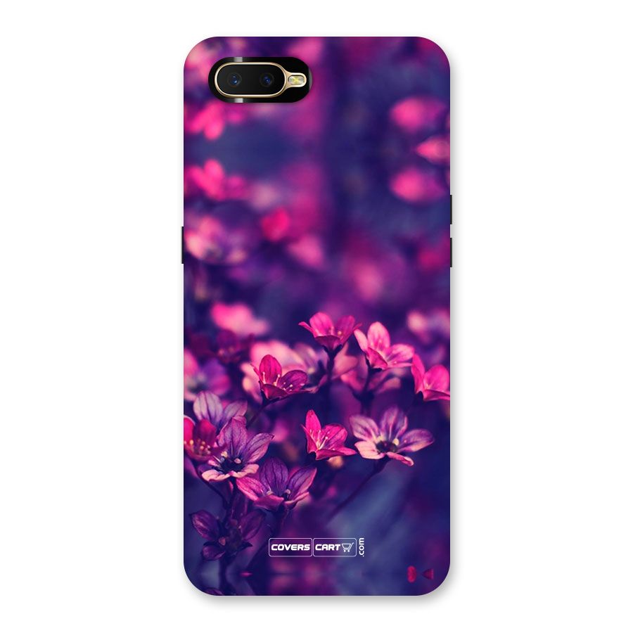 Violet Floral Back Case for Oppo K1