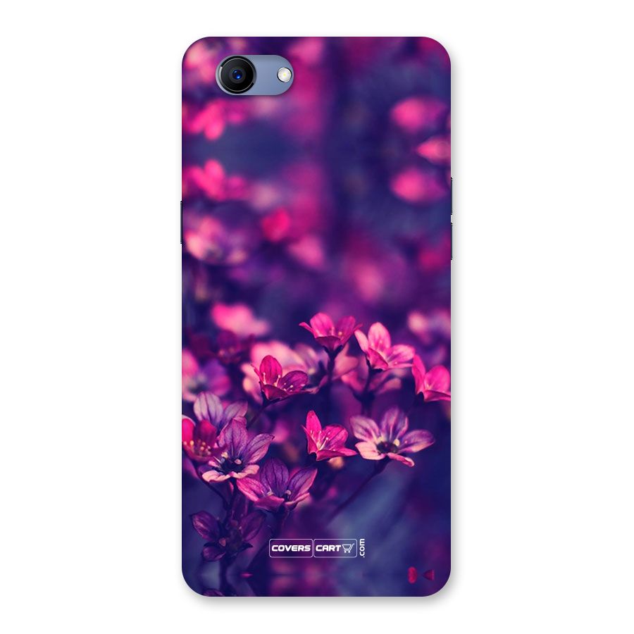 Violet Floral Back Case for Oppo Realme 1