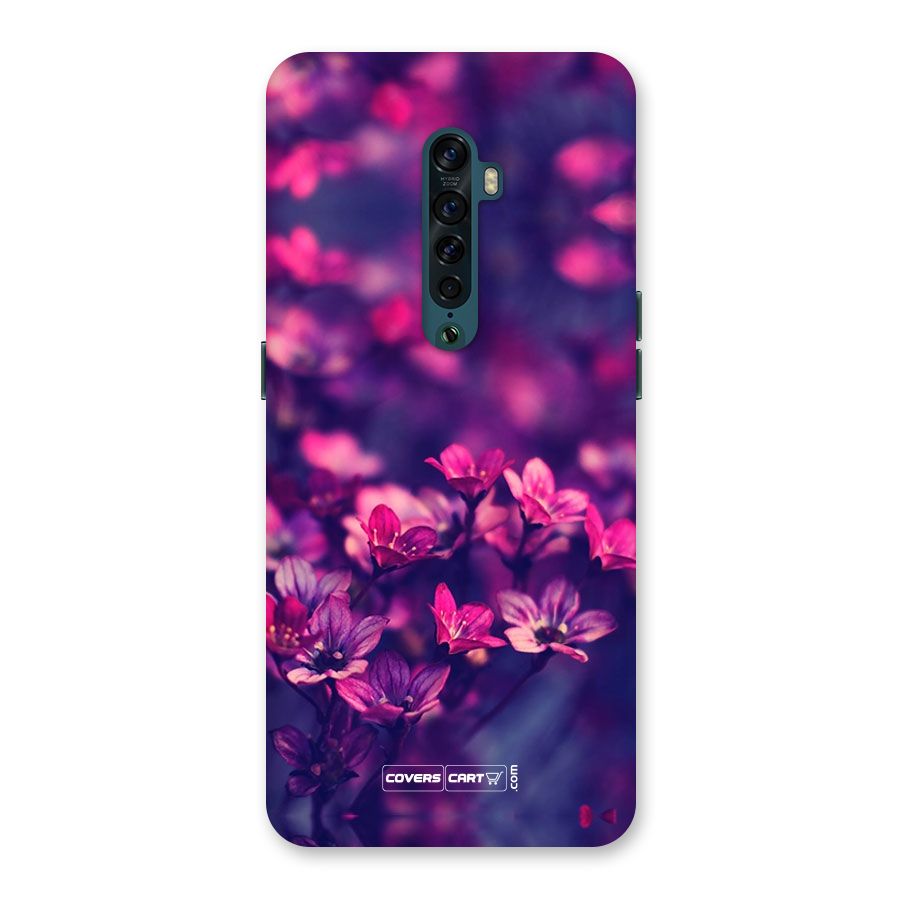Violet Floral Back Case for Oppo Reno2