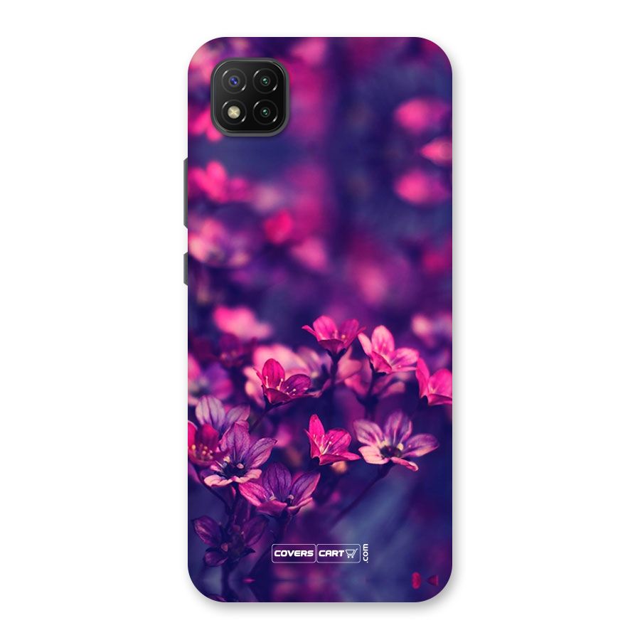 Violet Floral Back Case for Poco C3