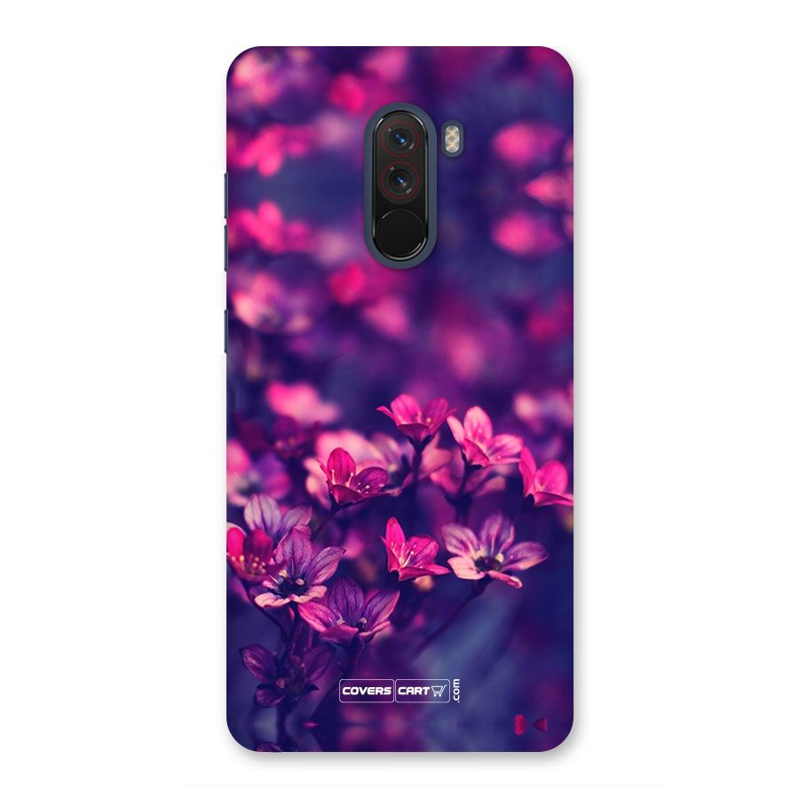 Violet Floral Back Case for Poco F1