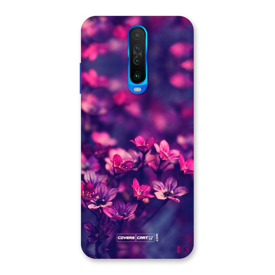 Violet Floral Back Case for Poco X2