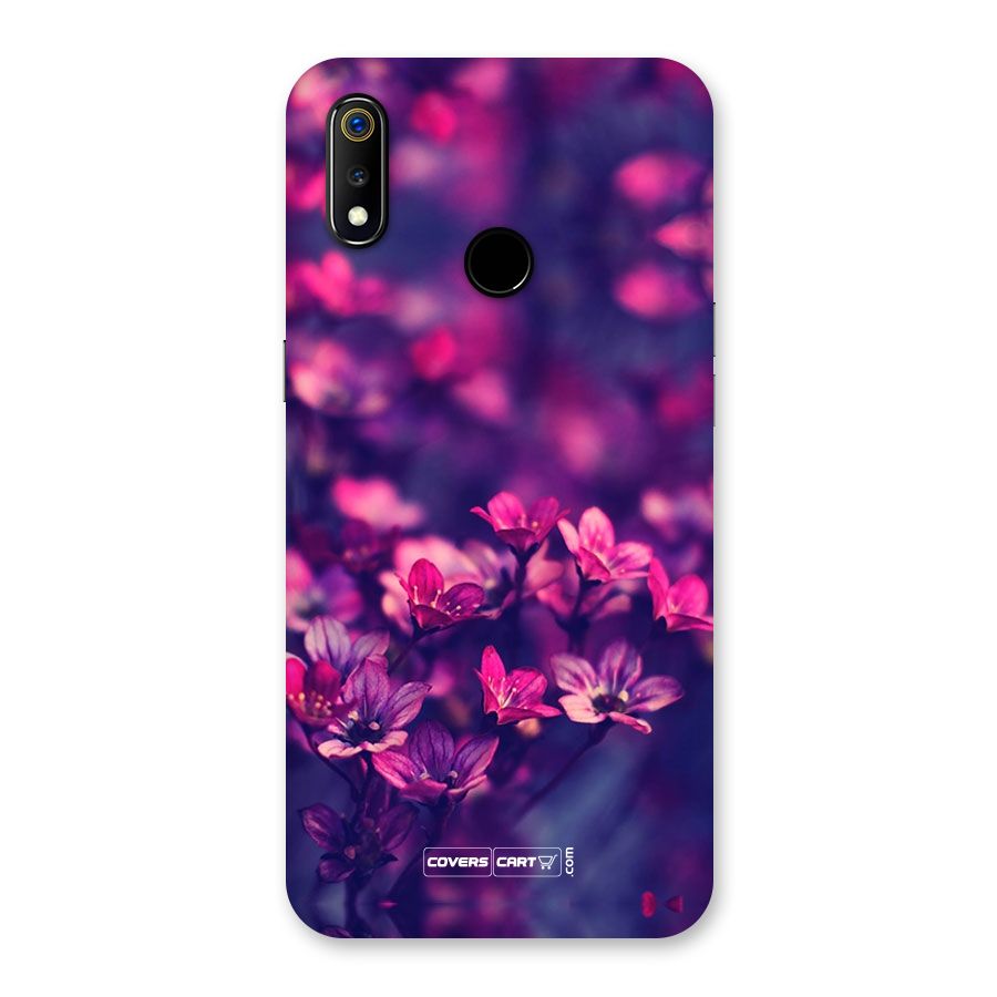 Violet Floral Back Case for Realme 3