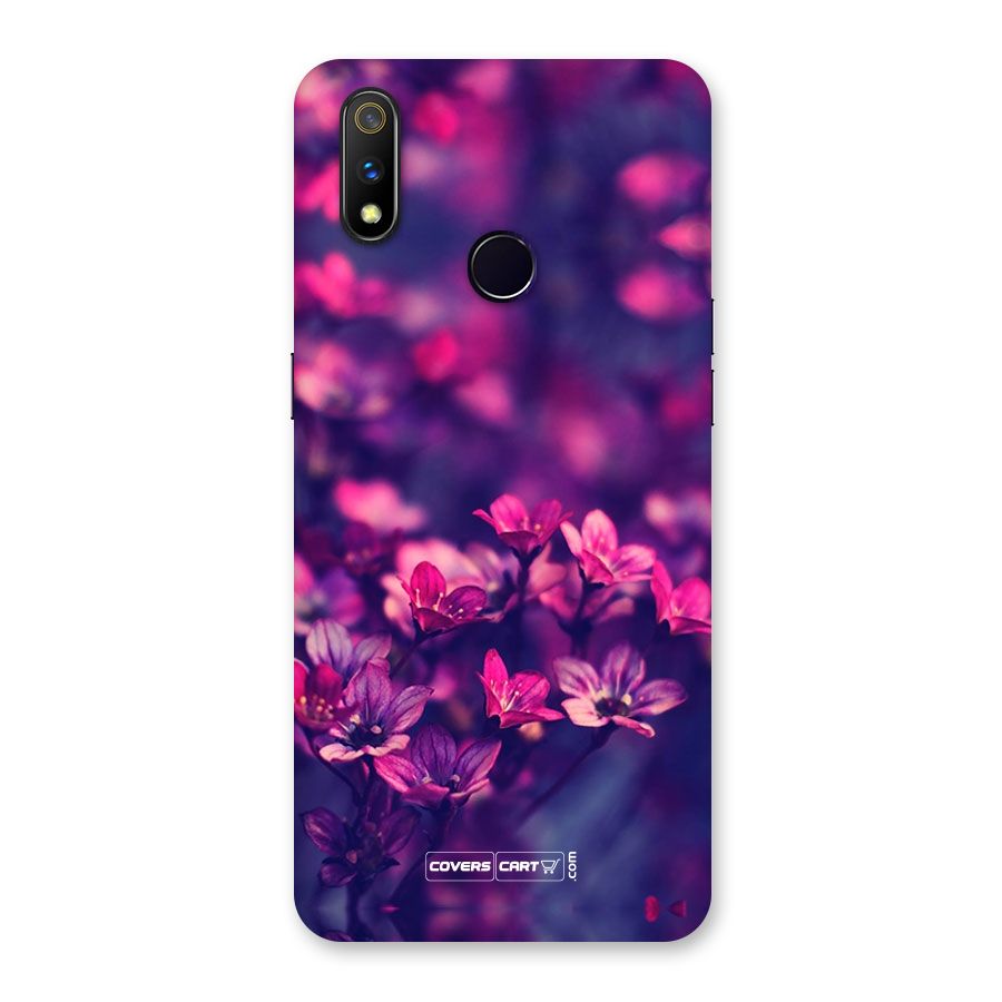 Violet Floral Back Case for Realme 3 Pro