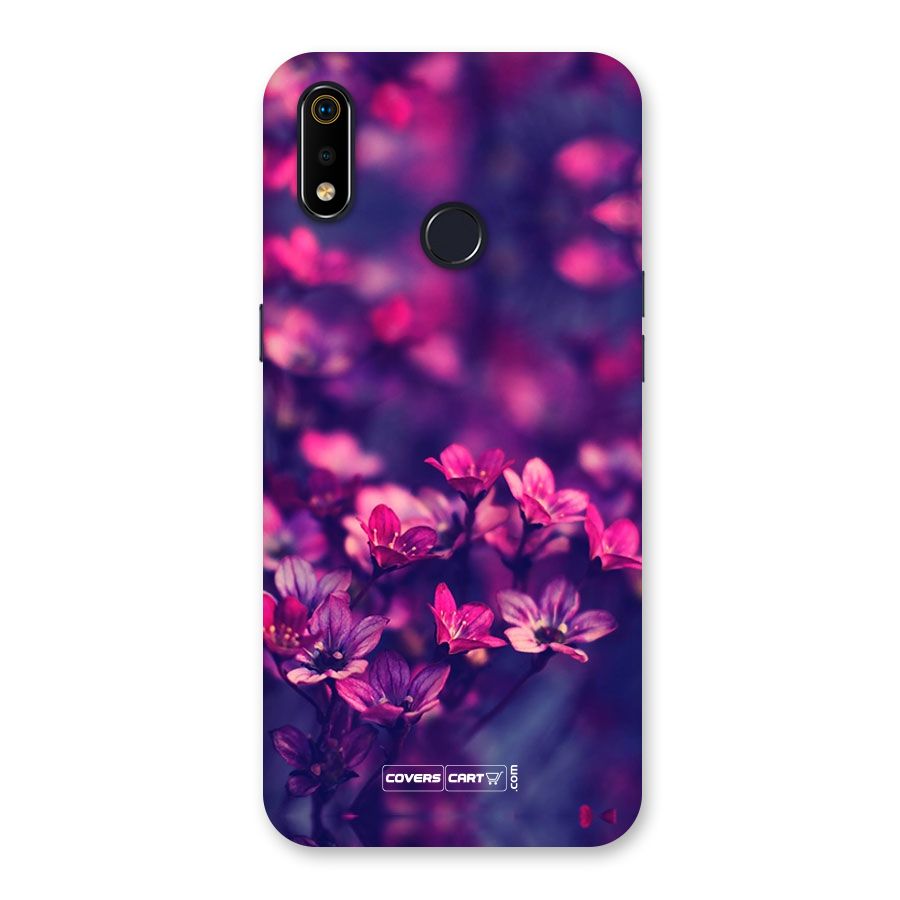 Violet Floral Back Case for Realme 3i