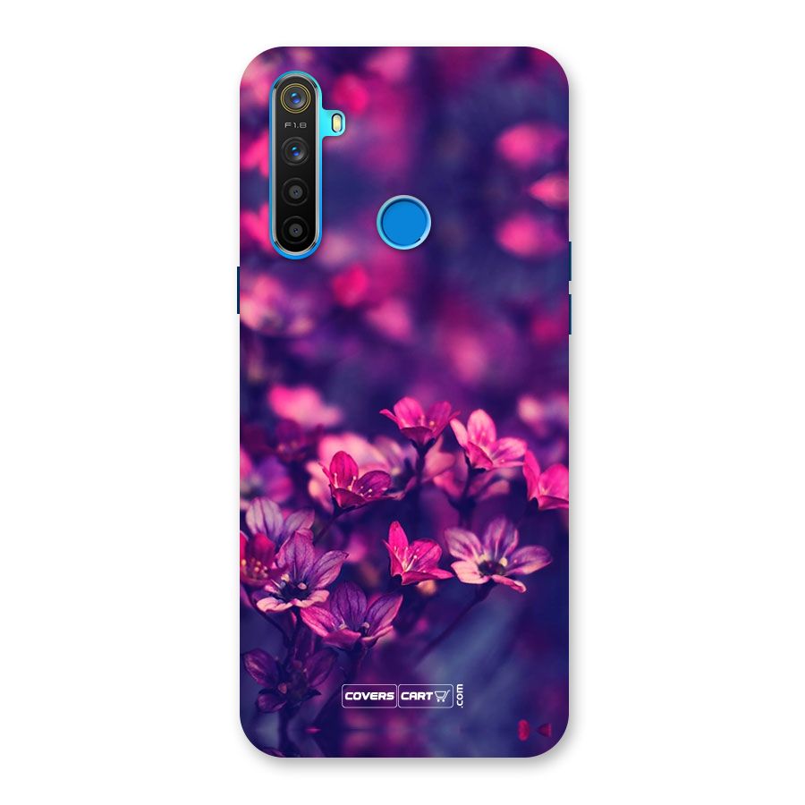 Violet Floral Back Case for Realme 5